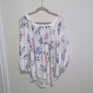 LC Lauren Conrad Floral Blouse - New!!